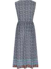 Load image into Gallery viewer, sleeveless Bohemian floral casual beach sundress with pockets flowing and loose