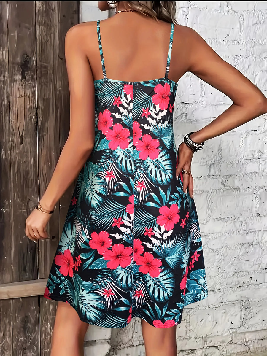 V-Neck Spaghetti Strap Dress Camisole Style – Holly's HodgePodge