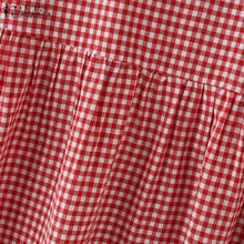 Load image into Gallery viewer, ZANZEA Summer Plaid Checked Sundress Bohemian Elegant O Neck Sleeveless Casual Dress