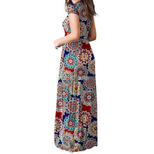 Load image into Gallery viewer, Summer Elegant Sexy Print Boho Beach Maxi Dress