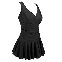 Load image into Gallery viewer, One Piece Vintage Swim-dress with Skirt