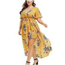 Load image into Gallery viewer, Flower Print Maxi Dress Wedding Party Dresses