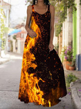 Load image into Gallery viewer, Plus Size 5XL Oversized Long Dress Women Tie-dye 3D print Maxi dress