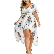 Load image into Gallery viewer, Flower Print Maxi Dress Wedding Party Dresses
