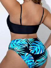 Load image into Gallery viewer, 3 Pieces High Waist Bikini with Cover-Up.  Plus Size XL-4XL True to Size