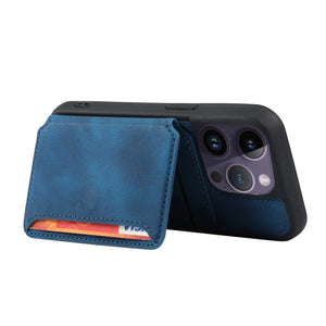 Business Wallet RFID Cards Solt Phone Case For iPhone 14 Pro Max 14Pro 13 12 11 Wallet Card Holder Shockproof Slim Flip Cover