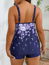 Load image into Gallery viewer, Floral Print Tankini Swimsuit Plus Size Swimwear XL- 4XL True to size