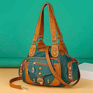 New Fashion High Quality Woman Messenger Bag Luxury Soft Leather Handbags Women&#39;s Bags Designer Famous Brand Women Shoulder Tote