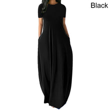 Load image into Gallery viewer, S-5XL 11Colors Oversize O-Neck Maxi  Dress WIth Pockets