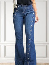 Load image into Gallery viewer, Flare Leg Denim Jeans High Waist Skinny bottom