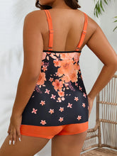 Load image into Gallery viewer, Floral Print Tankini Swimsuit Plus Size Swimwear XL- 4XL True to size