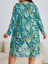 Load image into Gallery viewer, 3 Piece Plus Size Printed Bikini Swimsuit &amp; Drawstring Cover-Up Front