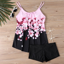Load image into Gallery viewer, High Waist Swimsuit Tankini Vintage Two Piece Set