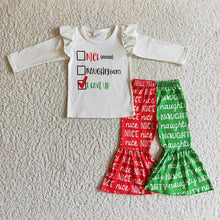 Load image into Gallery viewer, Baby Girl Christmas Tassel Long Sleeve T-shirts and Bummies Outfit