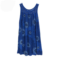 Load image into Gallery viewer, sleeveless camisole dress lace print swing loose long skirt plus size
