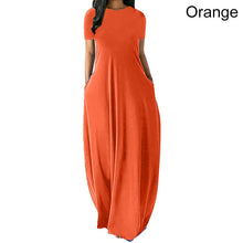 Load image into Gallery viewer, S-5XL 11Colors Oversize O-Neck Maxi  Dress WIth Pockets