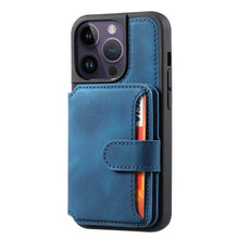 Load image into Gallery viewer, Business Wallet RFID Cards Solt Phone Case For iPhone 14 Pro Max 14Pro 13 12 11 Wallet Card Holder Shockproof Slim Flip Cover