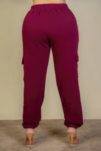 Load image into Gallery viewer, Plus Size Side Pocket Drawstring Waist Sweatpants