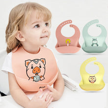 Load image into Gallery viewer, Silicone Baby Bibs Soft Waterproof Apron