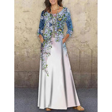 Load image into Gallery viewer, 3D Print Maxi Dress Long Sleeve Boho Party Elegant Dress Plus Size up to 5XL*****True to Size*****If large chest order 2 sizes up for best fit